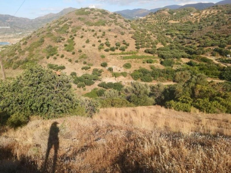 Mochlos Kreta, Mochlos: Baugrundstück mit Meerblick zu verkaufen Grundstück kaufen